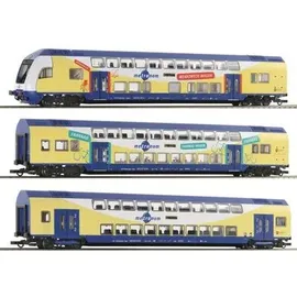 Roco Doppelstockwagen 3er Set metronom 6210105 H0