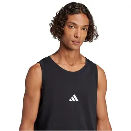 adidas Herren Essentials Small Logo Tanktop JE8986 - black/white M