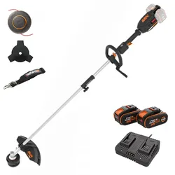 Worx NITRO WG186E - Akku-Rasentrimmer - 2x20V/4Ah