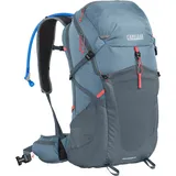 CAMELBAK Fourteener 30l+crux 3l Hydrationsrucksack - Smoke Blue / Fiery Coral - One Size