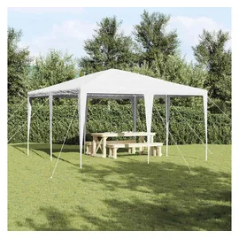 vidaXL Party-Zelt Weiß 400 x 400 x 266 cm Polyethylen und Stahl
