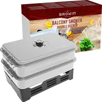 BROWIN Edelstahl Tischräucher-Set XL 330007