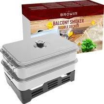 BROWIN Edelstahl Tischräucher-Set XL 330007