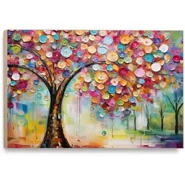 Reinders! Wandbild »Life Tree - colourful«, bunt
