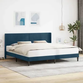 vidaXL Moderner Bettrahmen 200 x 200 cm Blau