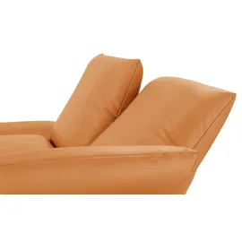 KOINOR Eckcouch Leder 2-Sitzer Orange