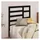vidaXL Bett-Kopfteil Schwarz 106x4x104 cm Massivholz Kiefer