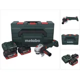 Metabo WB 18 LT BL 11-125 Quick Akku Winkelschleifer 18 V 125 mm Brushless + 2x Akku 10,0 Ah + Ladegerät + metaBOX
