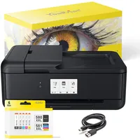 YouPrint Bundle TS9550 Tintenstrahldrucker Multifunktionsgerät (A3 Drucker, Scanner, Kopierer) mit 5 kompatiblen YouPrint Druckerpatronen für Canon 580 581 +USB-Kabel