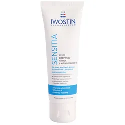 Iwostin Sensitia nährende Nachtcreme mit Vitamin C und E für trockene Haut 50 ml