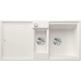 Blanco Adira 6 S links Einbau von Oben silgranit weiß Handbetätigung 1000 x 500 mm