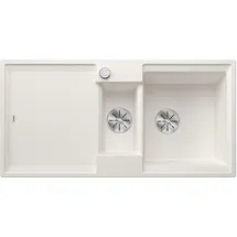 Blanco Adira 6 S links Einbau von Oben silgranit weiß Handbetätigung 1000 x 500 mm