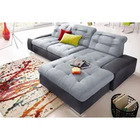 sit&more Ecksofa Palomino L-Form, wahlweise XL oder XXL und mit Bettfunktion grau|schwarz