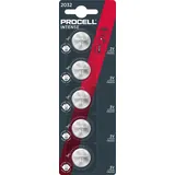 Duracell Procell Knopfzelle CR2032, 3V Intense Retail-Blister (5-Pack)