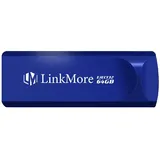 LinkMore EJECT32 USB-Stick (64 GB, USB 3.2, Gen2, Lesegeschwindigkeit bis zu 100 MB/s, einziehbares Design)