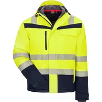 Winter Warnschutz Softshelljacke "MOTION TEX VIZ" - M - gelb/marine