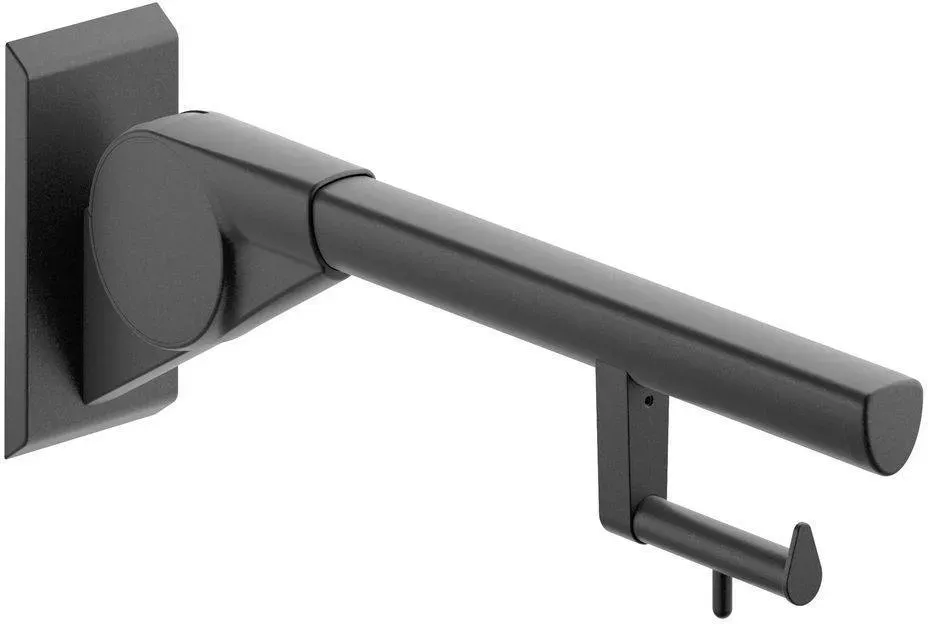 KWS A100 Stützklappgriff mit Papierrollenhalter 600mm - anthrazit