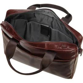 Bugatti Romano Aktentasche Leder 38 cm Laptopfach braun