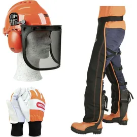 Oregon Schutzausrüstung Set, Helm Hose - Handschuhe