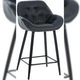 CLP Barhocker Gibson Dunkelgrau Stoff