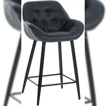 CLP Barhocker Gibson Dunkelgrau Stoff