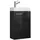 VCM 2-tlg. Gäste WC Waschplatz Waschtisch Slito Schwarz