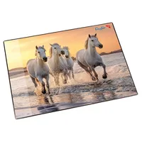 Läufer 46656 Pferde am Strand, 53x40 cm, rutschfeste Schreibunterlage Motiv Stand, 40x53cm