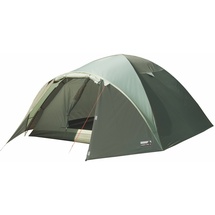 High Peak Kuppelzelt Nevada 3, Campingzelt mit Vorbau, Iglu-Zelt für 3 Personen, doppelwandig, wasserdicht, Ventilationssystem, Wetterschutz-Eingang, Moskitoschutz L 205cm x W 205cm x H 120cm