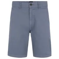 Boss ORANGE Chinohose »Chino-slim-Shorts«, mit Kontrastdetails blau