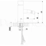 PaulGurkes Bidet Armatur Bidetarmatur eckig