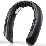 Kukiwhy Verbesserter Hals Ventilator, 4 Turbo 6000 mAh Faltbare Tragbarer Nackenventilator, 360° Verstellbarer Handventilator klein, USB Ventilatoren geschenke für frauen mama männer papa geburtstag