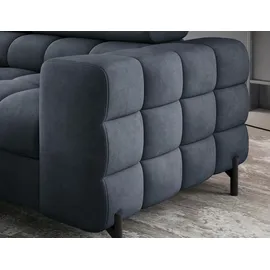moeblo Eckcouch Polyester mit Bettkasten 3-Sitzer Grau
