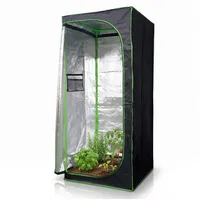 MuCoLa Growzelt 80 x 80 x 220 cm Schwarz