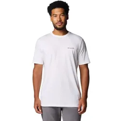 COLUMBIA T-Shirt Rockaway RiverTM Graphic SS Tee, White, Winding Wonder, S