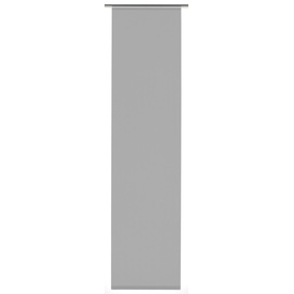 GARDINIA Flächenvorhang Stoff Entry Klettband 60 x 245 cm grau