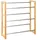 Floordirekt Lagerregal Edelstahl 112 x 106 x 32 cm braun