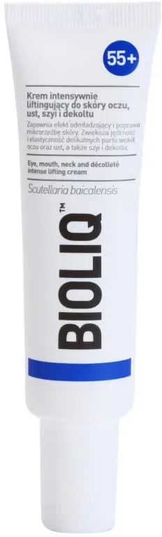 Bioliq 55+ intensive Liftingcreme für zarte Haut an Augen, Mund, Hals und Dekolleté 30 ml