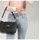 FLORENCE Schultertasche Leder Black