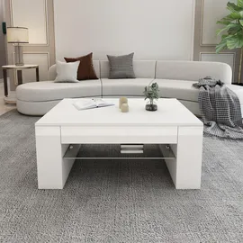 ML-Design Couchtisch Weiß cm