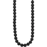 Bruno Banani Edelstahlkette Lavastein schwarz
