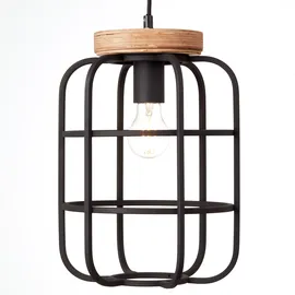 Brilliant Gwen 1-flg. Ø 25 cm zylinderförmig Holz schwarz korund