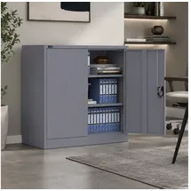 Makika Aktenschrank 40 x 90 x 90 cm Anthrazit