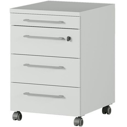 Germania-Werke Rollcontainer »Agenda« 3 klassische Schubladen grau, 42x61x49 cm