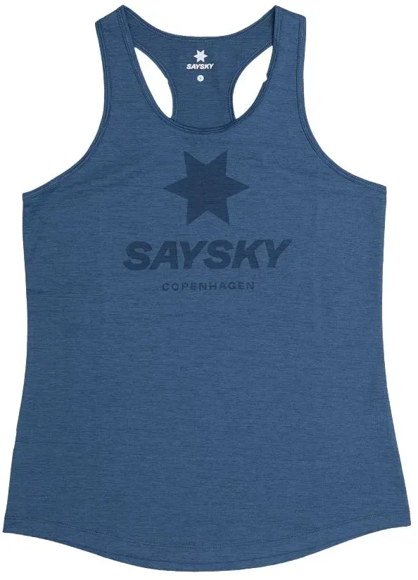 Saysky Damen Logo Combat Pro Singlet blau