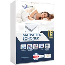 Dreamzie Matratzenschoner 140x200cm Wasserdicht Made in EU und Oeko-TEX Zertifiziert Atmungsaktive Matratzenauflage
