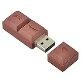 AreTop USB-Stick, 64 GB, schokoladenbraun, USB 2.0, High-Speed-Speicher, Mini-U-Disk, Braun, 3D-Cartoon, gutes Geschenk für Kinder und Freunde
