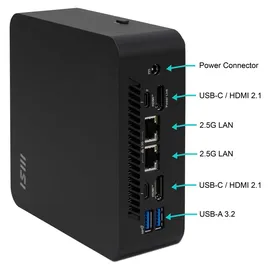 MSI Cubi NUC 13MQG-065BEU, 0.84L sized PC, Intel SoC,