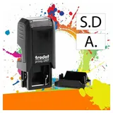 trodat Textstempel, individualisierbar Printy 4907 selbstfärbend schwarz mit Logo