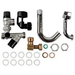 Wolf Cgw-2 Anschlussset Trinkwasser 8610476 ohne Druckminderer, Aufputzinstallation
