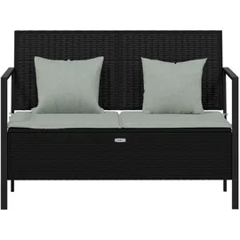 vidaXL Gartenbank 59 x 83 x 110 cm Schwarz